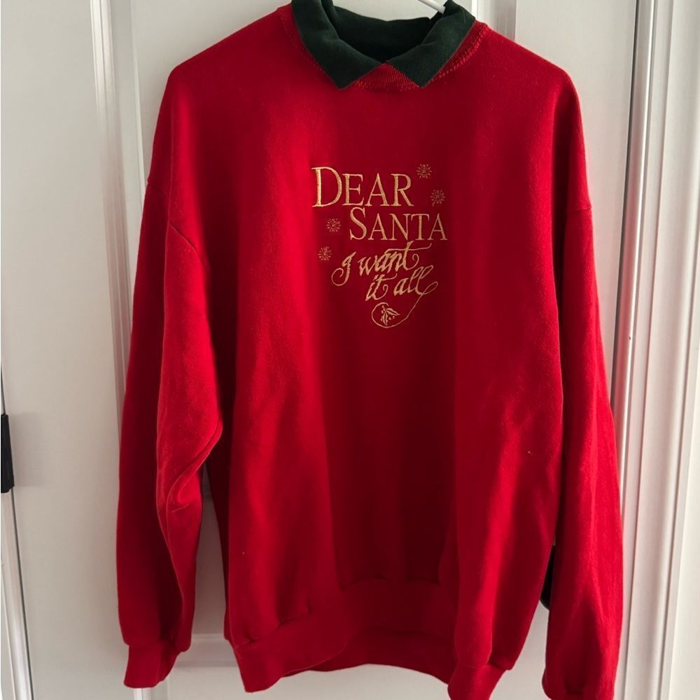 Vintage Collared Christmas sweatshirt